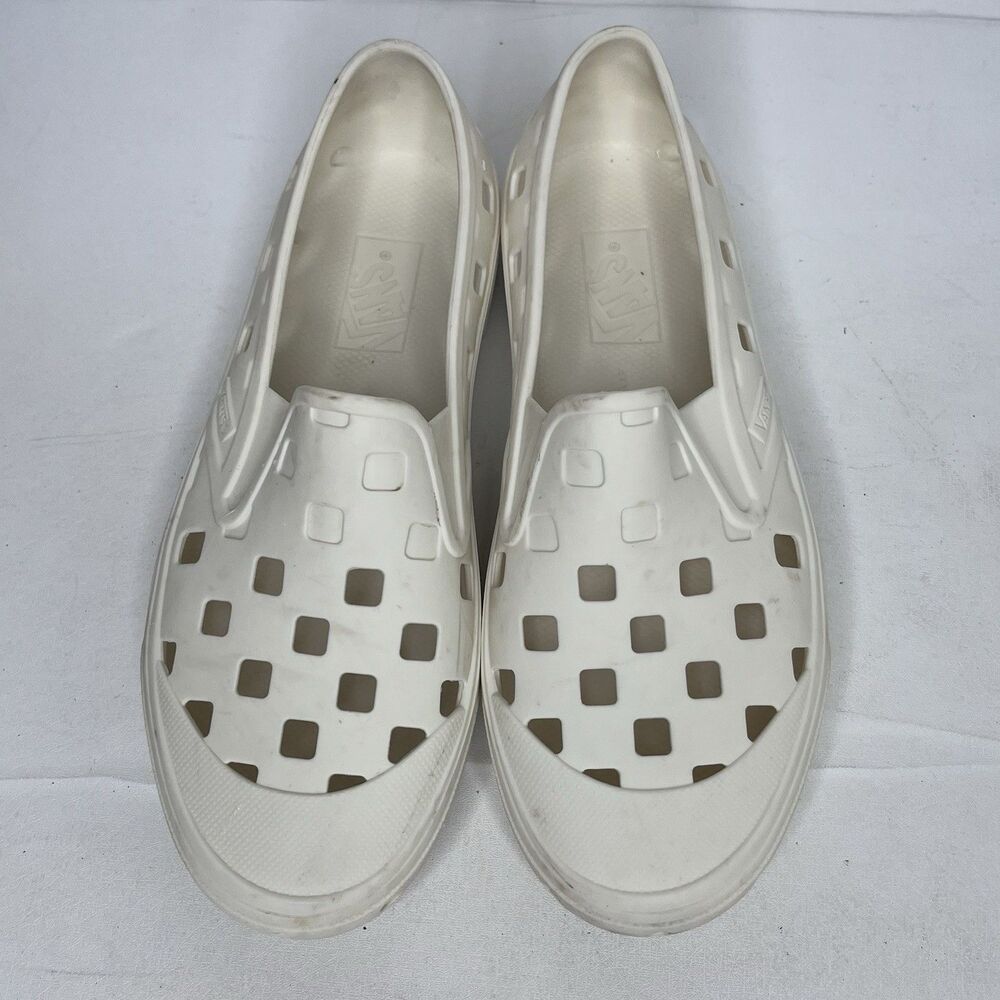 Vans Slip-On Trek White Rubber Square Cutout Casual Shoes Womens Size 6 - Picture 5 of 10